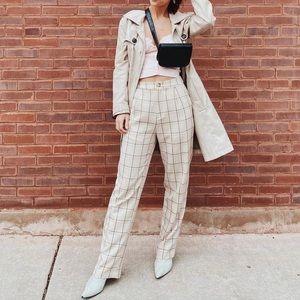 Plaid trousers